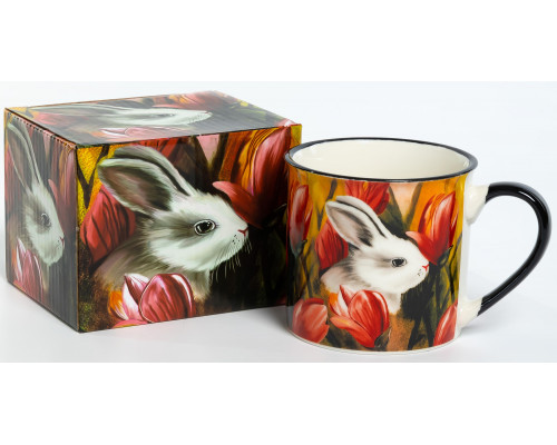 ВЕСНА, кружка 300мл, NEW BONE CHINA, индивидуальная подарочная упаковка