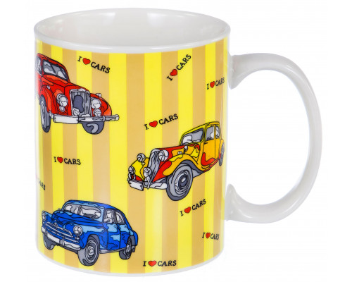 CARS, кружка 350мл, NEW BONE CHINA, упаковка - гофрокороб