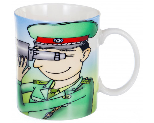 ЗАВОЕВАТЕЛЬ, кружка 350мл, NEW BONE CHINA, упаковка - гофрокороб