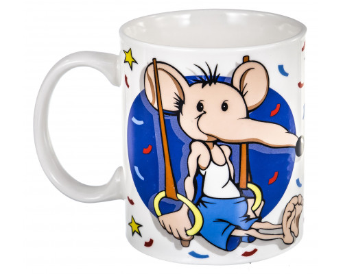 ЧЕМПИОН, кружка 350мл, NEW BONE CHINA, упаковка - гофрокороб
