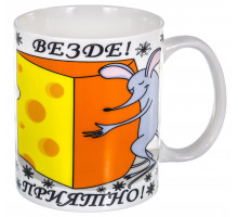 Кружка Hoisting Industrial LTD. 170-08028 "НАСЛАЖДЕНИЕ", 0,35 л, с рис.