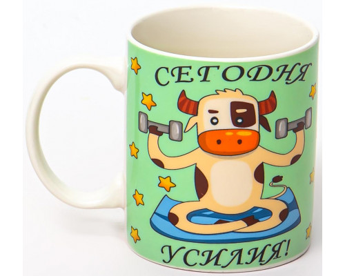 ЛИДЕР, кружка 350мл, NEW BONE CHINA, упаковка - гофрокороб