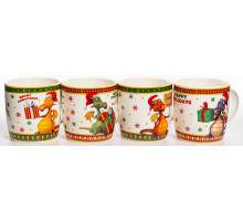 Кружка Olaff 223-08001 "HAPPY HOLIDAYS", 0,38 л, фарф., с рис.