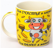 Кружка Olaff 200-08039 "ДЕНЕЖНЫЙ МАГНИТ", 0,38 л, с рис.