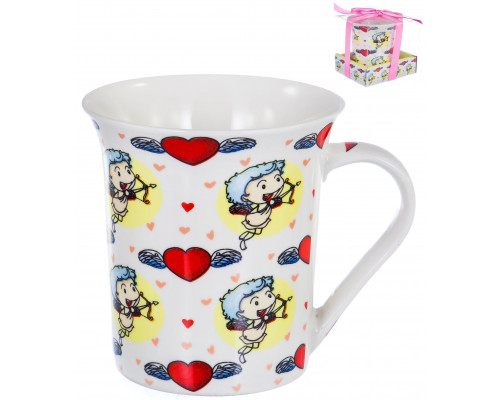 КУПИДОНЧИК, кружка 310мл, NEW BONE CHINA, индивидуальная подарочная упаковка