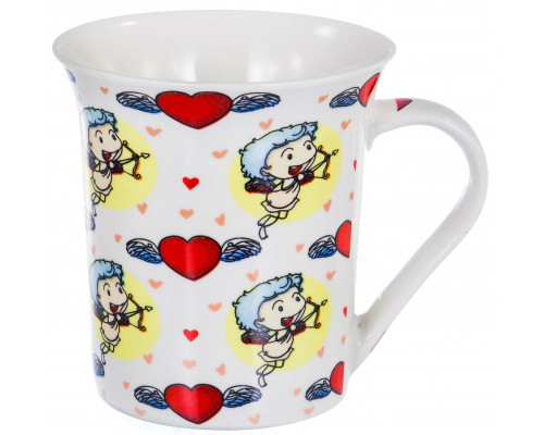 КУПИДОНЧИК, кружка 310мл. NEW BONE CHINA, упаковка - гофрокороб