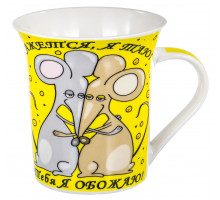 Кружка Hoisting Industrial LTD. 170-08033 "ОБОЖАЮ", 0,31 л, с рис.