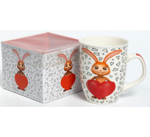 Кружка Olaff "For you" 221-08046, 0,35 л, фарф., бел., с рис., п/у