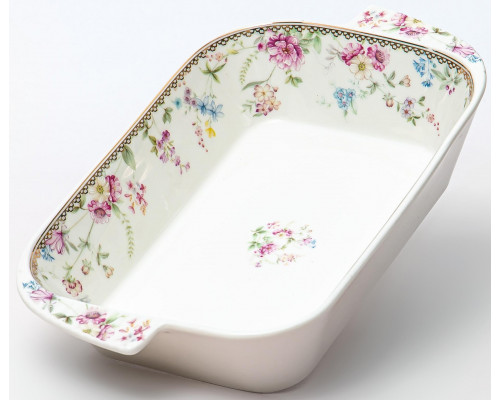 ФРАНСУАЗА, блюдо - шубница 280мм 1050мл, NEW BONE CHINA, цветная упаковка