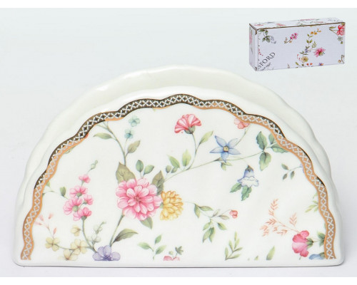 ТЕОДОРА, салфетница 125мм, NEW BONE CHINA, цветная упаковка