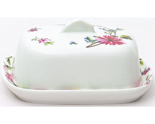 ЛАТОНА ЛЕТНЕЕ УТРО, масленка 135мм, NEW BONE CHINA, цветная упаковка