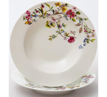 ЛАТОНА ЛЕТНЕЕ УТРО, набор 2 глуб.тарелки 210мм, NEW BONE CHINA, цветная упаковка