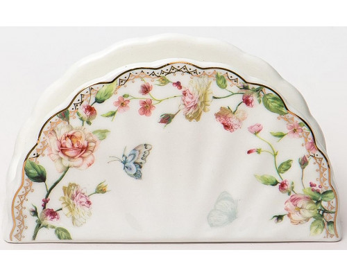СТЕФАНИЯ, салфетница 125мм, NEW BONE CHINA, цветная упаковка