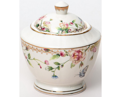 СТЕФАНИЯ, сахарница 350мл, NEW BONE CHINA, цветная упаковка