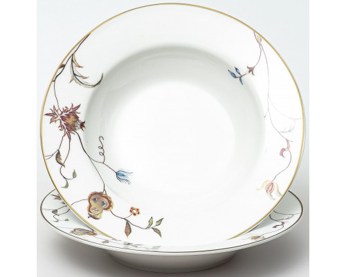 ЛАТОНА ПЕРСИЯ, набор 2 глуб.тарелки 210мм, NEW BONE CHINA, цветная упаковка
