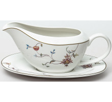 ЛАТОНА ПЕРСИЯ, соусник 400мл с блюдцем 200мм, NEW BONE CHINA, цветная упаковка