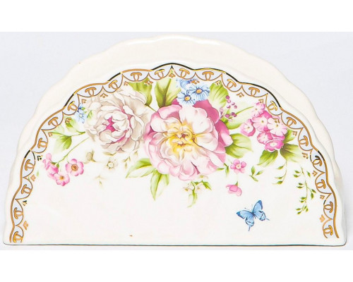 МЭРИДИТ, салфетница 125мм, NEW BONE CHINA, цветная упаковка