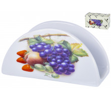 Салфетница PARTY TIME, 130х60х65мм, NEW BONE CHINA, цветочный декор, цветная упаковка с окошком