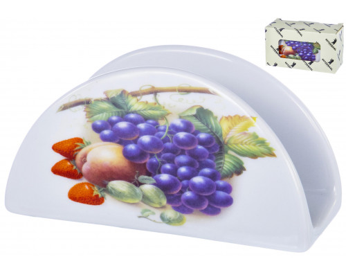 PARTY TIME, салфетница 130х60х65мм, NEW BONE CHINA, цветочный декор, цветная упаковка с окошком