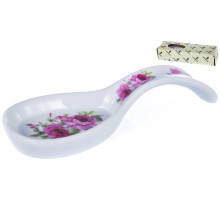 PARTY TIME, ложка подстановочная 210х80х40мм, NEW BONE CHINA, цветочный декор, цветная упаковка с окошком