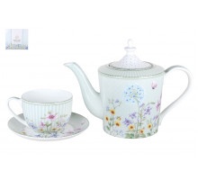 Чайный сервиз 9 пр. КОРАЛЛ WL230609 "Summer meadow", 0,3 л, фарф.