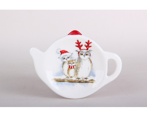 Подставка д/чайного пакетика Коралл Nordic owls ZFC090-50 п/уп керамика