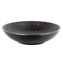Тарелка глубокая 20см/800мл Коралл Elite black 41270132-5  керамика