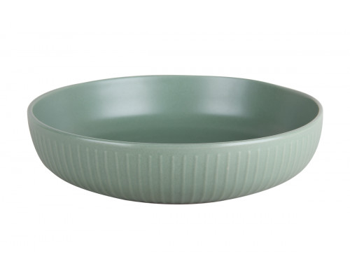Тарелка глубокая 22см /1200 мл Коралл Costa (green) 414553А-5  керамика