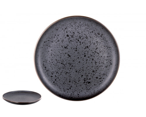 Тарелка обеденная 26см Коралл Elite black 41270132-1  керамика