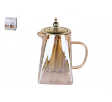 Чайник заварочный КОРАЛЛ 7525, 0,95л, стекло, зол., п/у