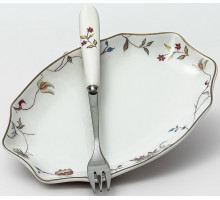 ЛАТОНА ПЕРСИЯ, блюдо д/лимона с вилочкой, NEW BONE CHINA, цветная упаковка