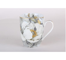 Кружка КОРАЛЛ "Fiori" M91B, 0,36л, фарф., с рис.