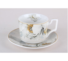 Чайная пара 2 пр. КОРАЛЛ "Fiori" M561-1, 0,24л, фарф.