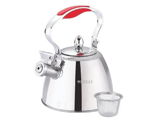 Чайник металлический на газ Kelli KL-4342 1л Красный