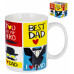 BEST DAD, кружка 350мл, NEW BONE CHINA, индивидуальная подарочная упаковка