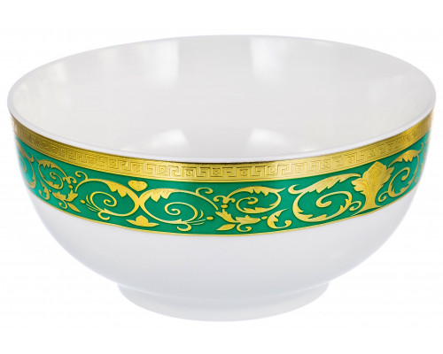 ЭСТЕЛЛА, набор 2 салатника 375мл, NEW BONE CHINA, цветной дизайн с золотом, подарочная упаковка