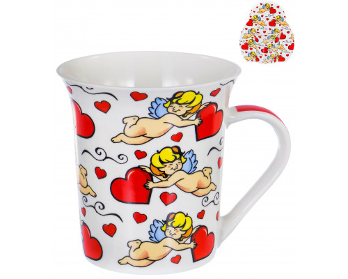 КУПИДОНЫ, кружка 310мл, NEW BONE CHINA, индивидуальная подарочная упаковка