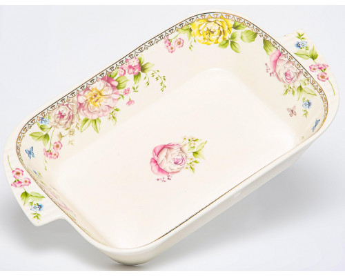 МЭРИДИТ, блюдо - шубница 280мм 1050мл, NEW BONE CHINA, цветная упаковка