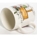 СНЕГОВИК, кружка 350мл, красные ягоды, NEW BONE CHINA, упаковка - гофрокороб