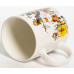 СНЕГОВИК, кружка 350мл, рваная шапка, NEW BONE CHINA, упаковка - гофрокороб