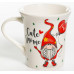 CUTE GNOME, кружка 310мл, ромбики, NEW BONE CHINA, упаковка - гофрокороб
