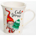 CUTE GNOME, кружка 310мл, звездочки, NEW BONE CHINA, упаковка - гофрокороб