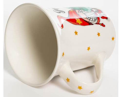 CUTE GNOME, кружка 310мл, звездочки, NEW BONE CHINA, упаковка - гофрокороб