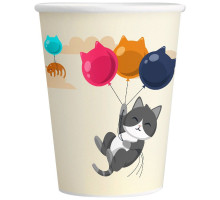 Набор бумажных стаканов "Cats", 6 шт