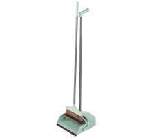 Набор для уборки BROOM: совок откидной и щетка (цвет зеленый)