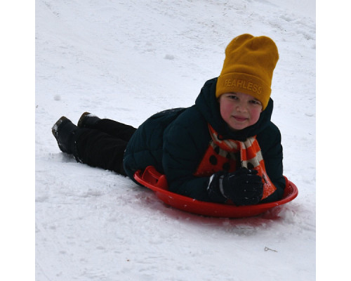 Ледянка- тобоган «Снежная буря» Размер 57х57х11 см, 3 цв NEW