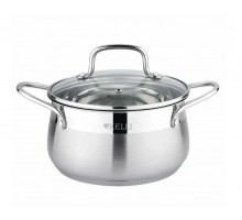 Кастрюля из нержавеющей стали 3,6л KL-4732-20 (1х6)