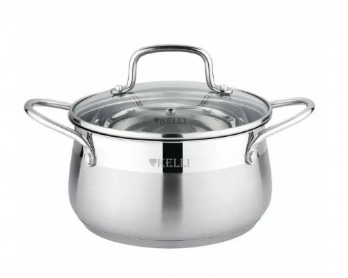 Кастрюля из нержавеющей стали 3,6л KL-4732-20 (1х6) Кастрюля из нержавеющей стали 3,6л KL-4732-20 (1х6)