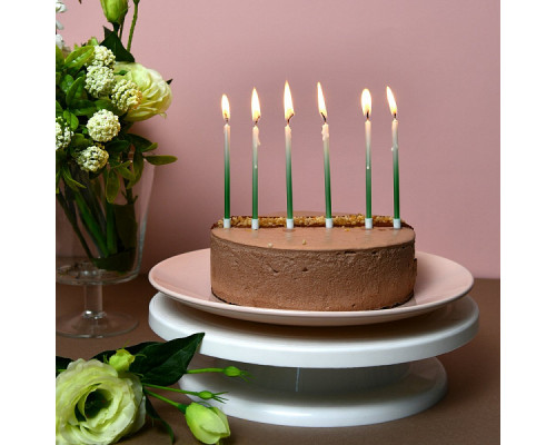 Свечи для торта "Магия". Набор 6 шт. Длина 10,5 см. 5 цв. NEW