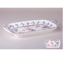 Блюдо сервировочное 30.5х16х4см Коралл Violet Dreams 8541  фарфор